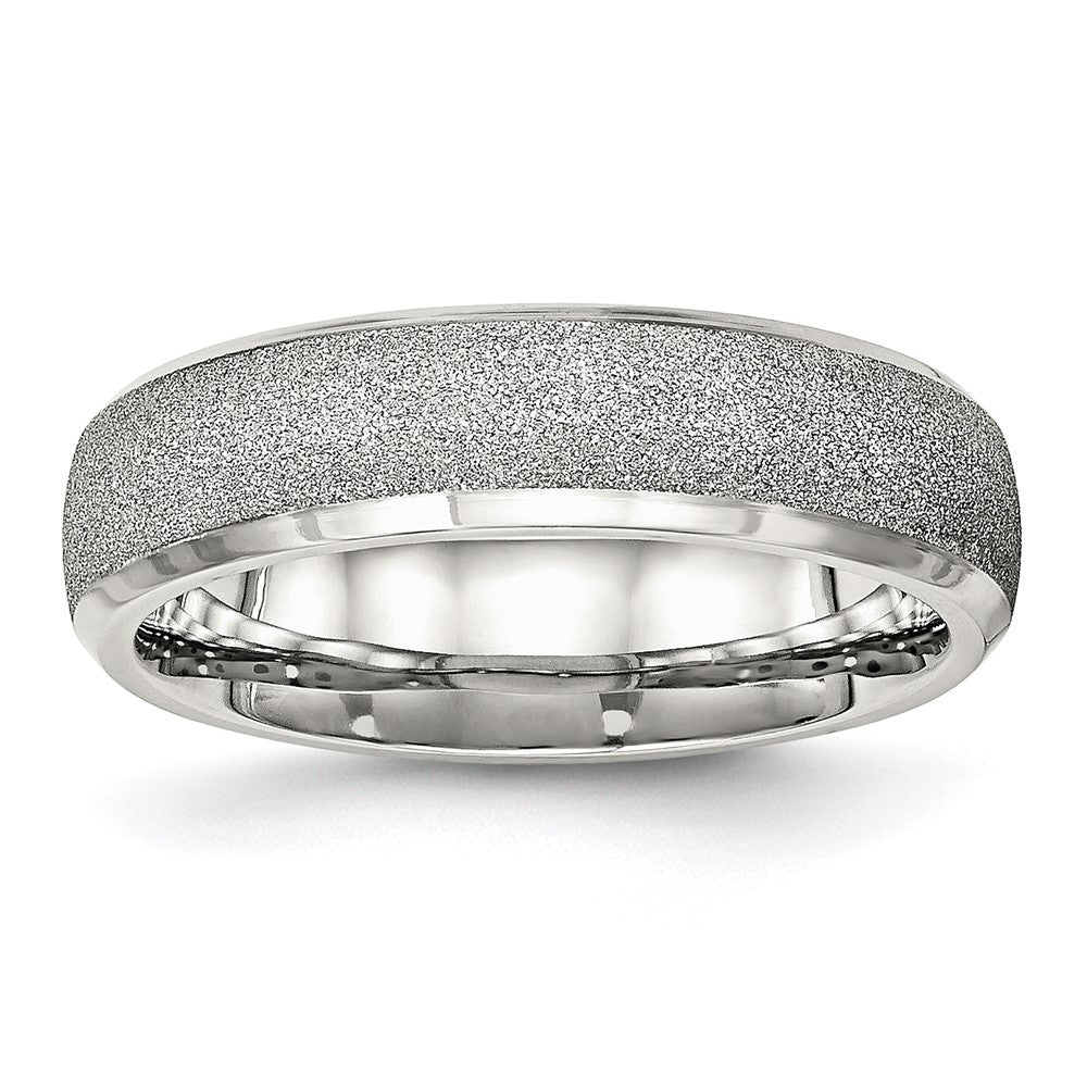 Chisel Stainless Steel Polished Laser Cut 6mm Band