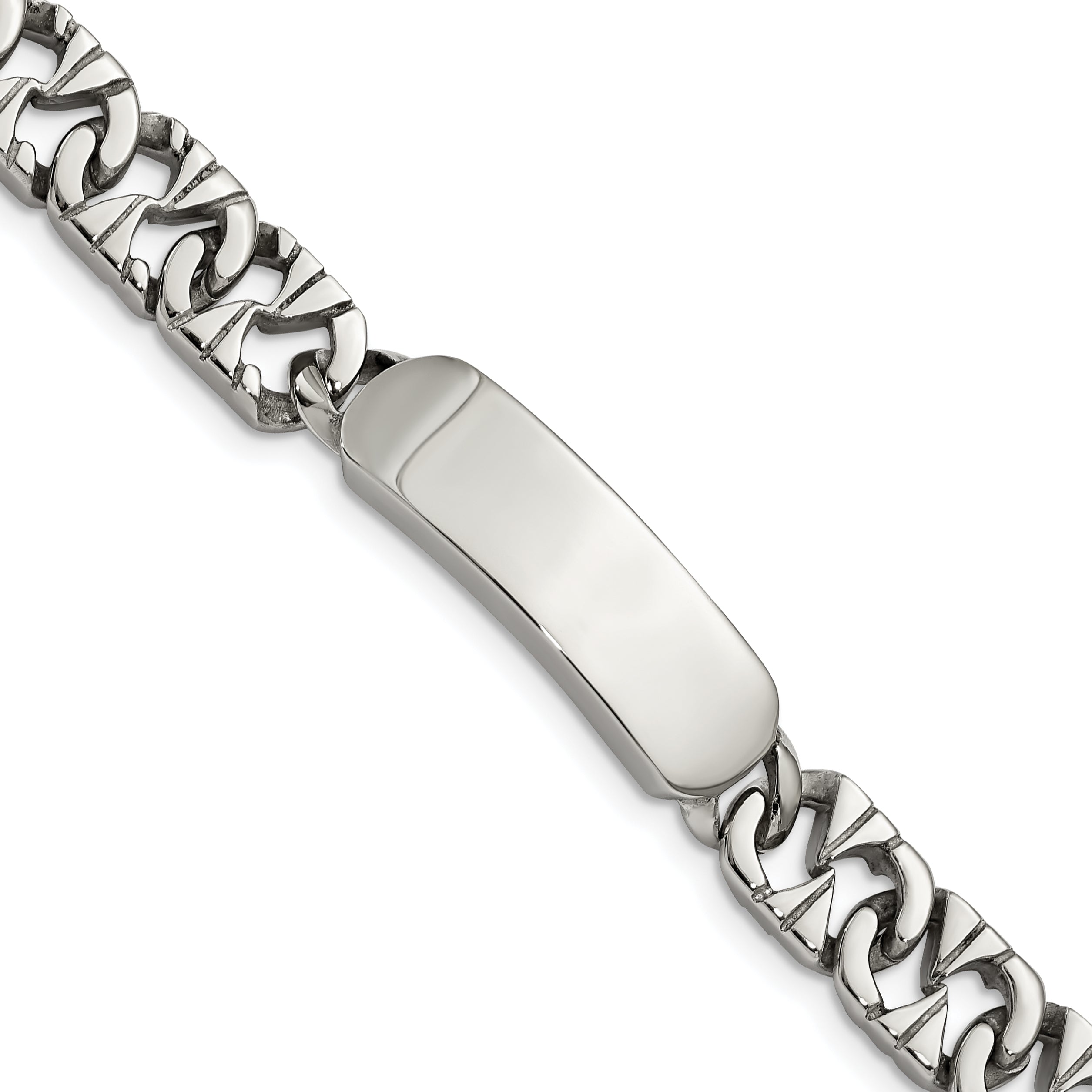 Chisel Stainless Steel Polished 8.5 Inch Id Bracelet