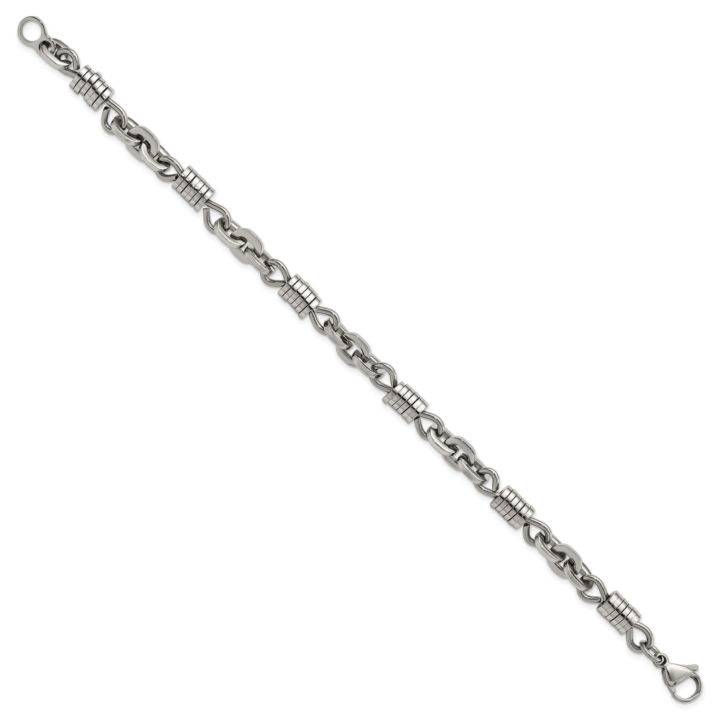 Chisel Stainless Steel Polished 9 inch Bracelet