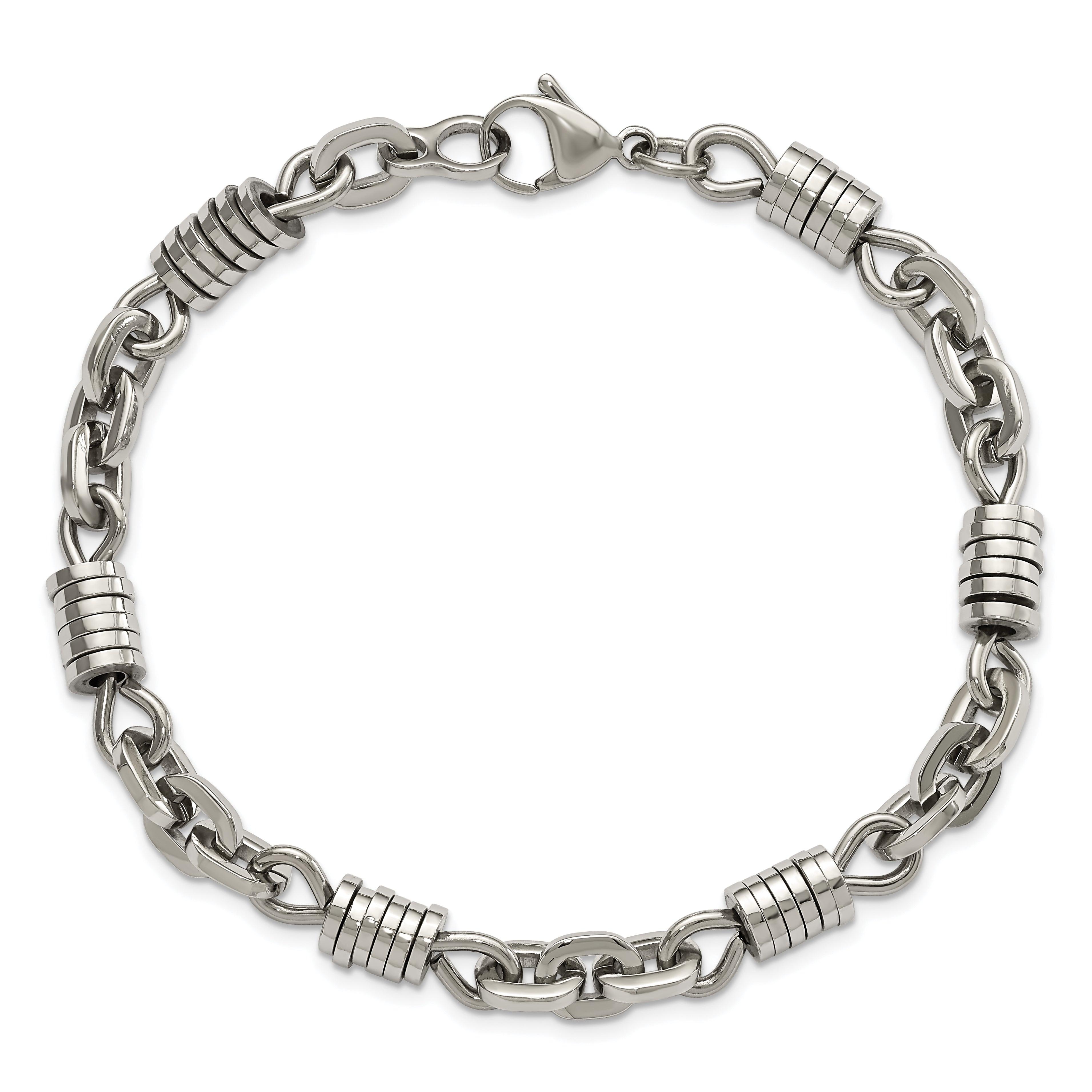 Chisel Stainless Steel Polished 9 inch Bracelet