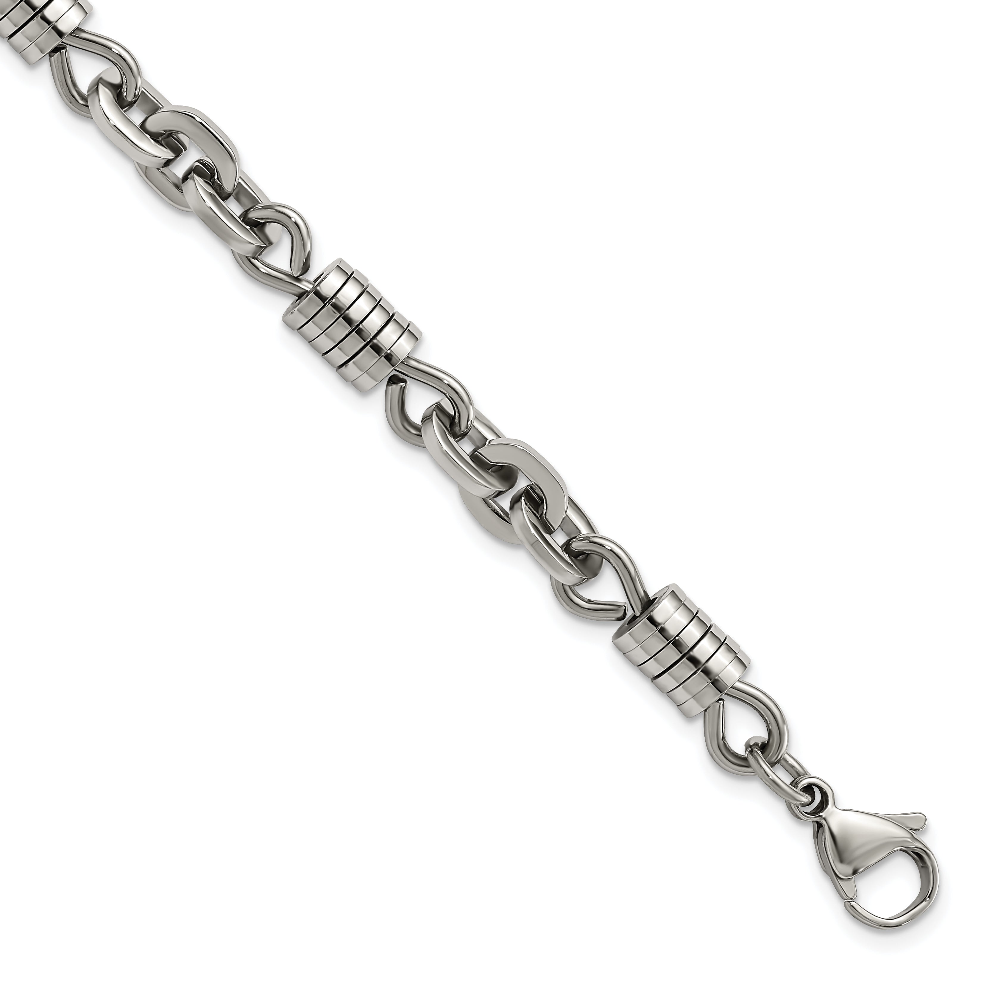 Chisel Stainless Steel Polished 9 inch Bracelet