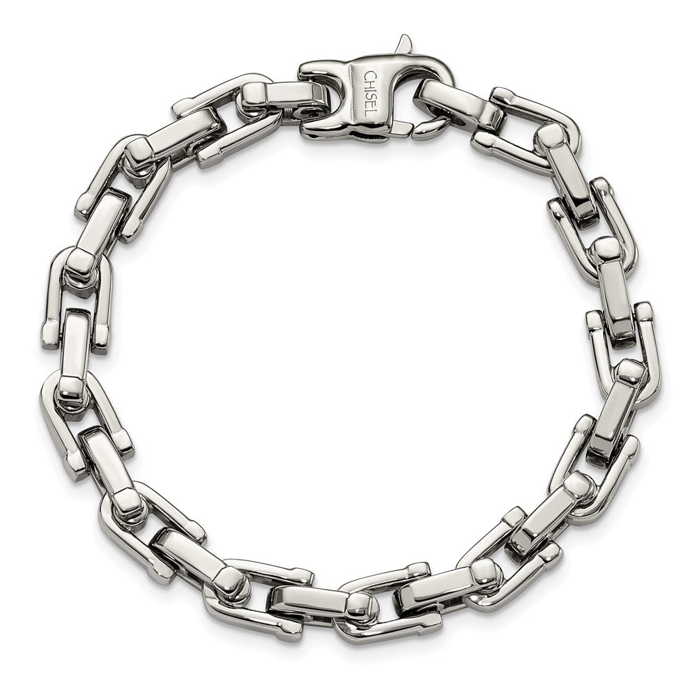 Chisel Stainless Steel Polished 8.5 inch Bracelet