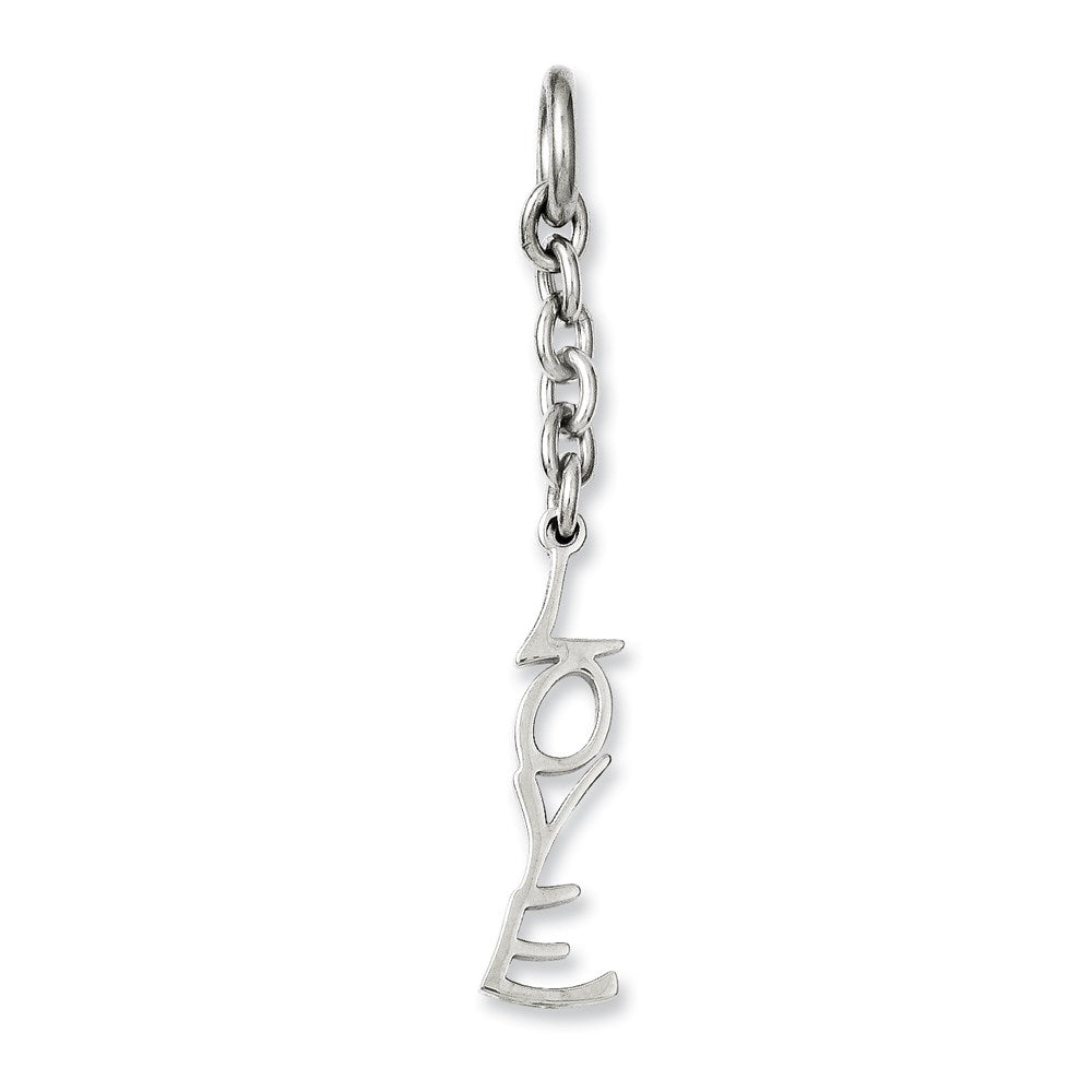 Stainless Steel Love Interchangeable Charm Pendant