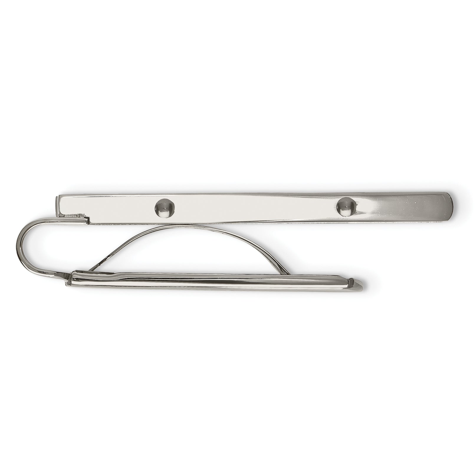 Chisel Stainless Steel Brushed And Polished Grey Carbon Fiber Inlay Money Clip