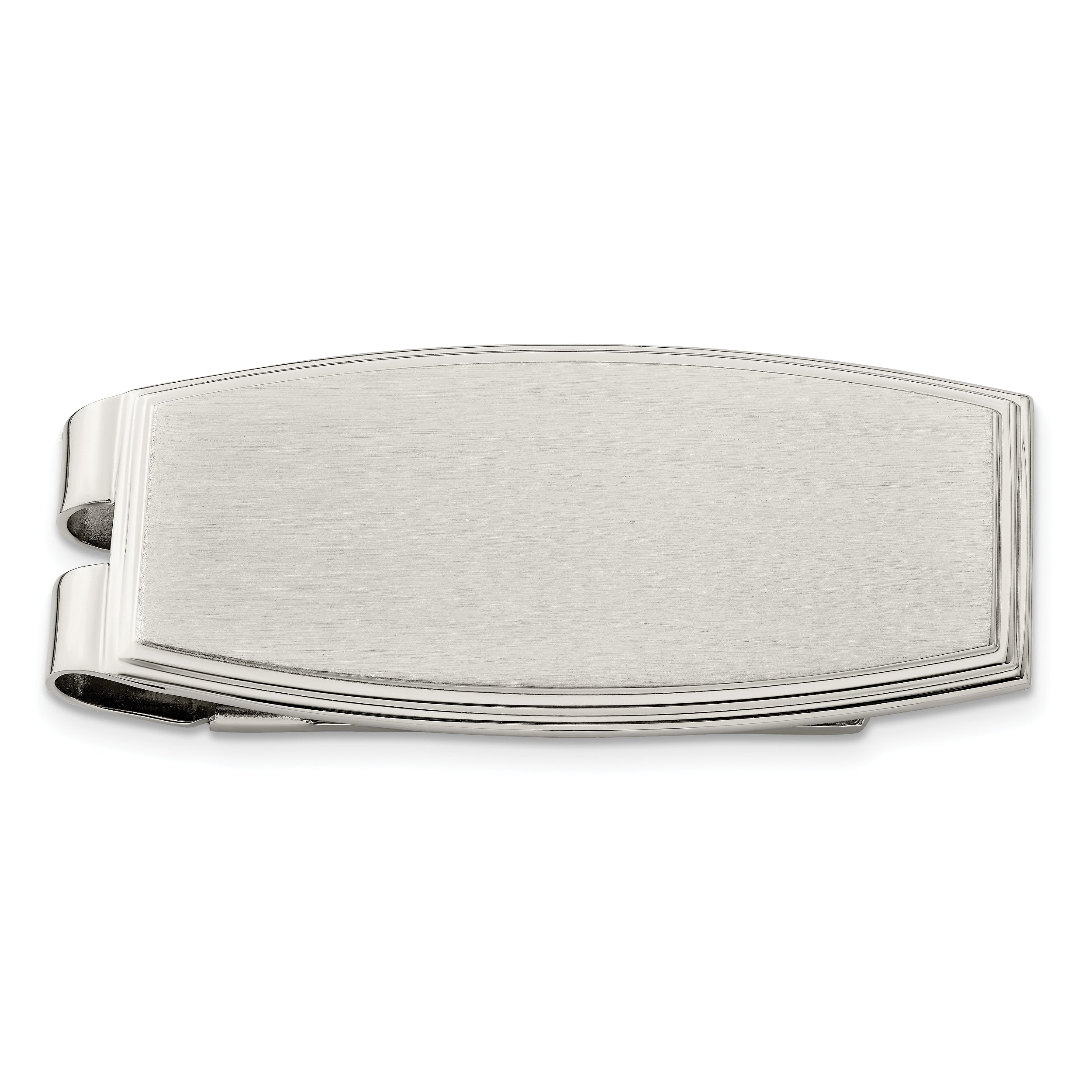 Chisel Stainless Steel Brushed And Polished Money Clip