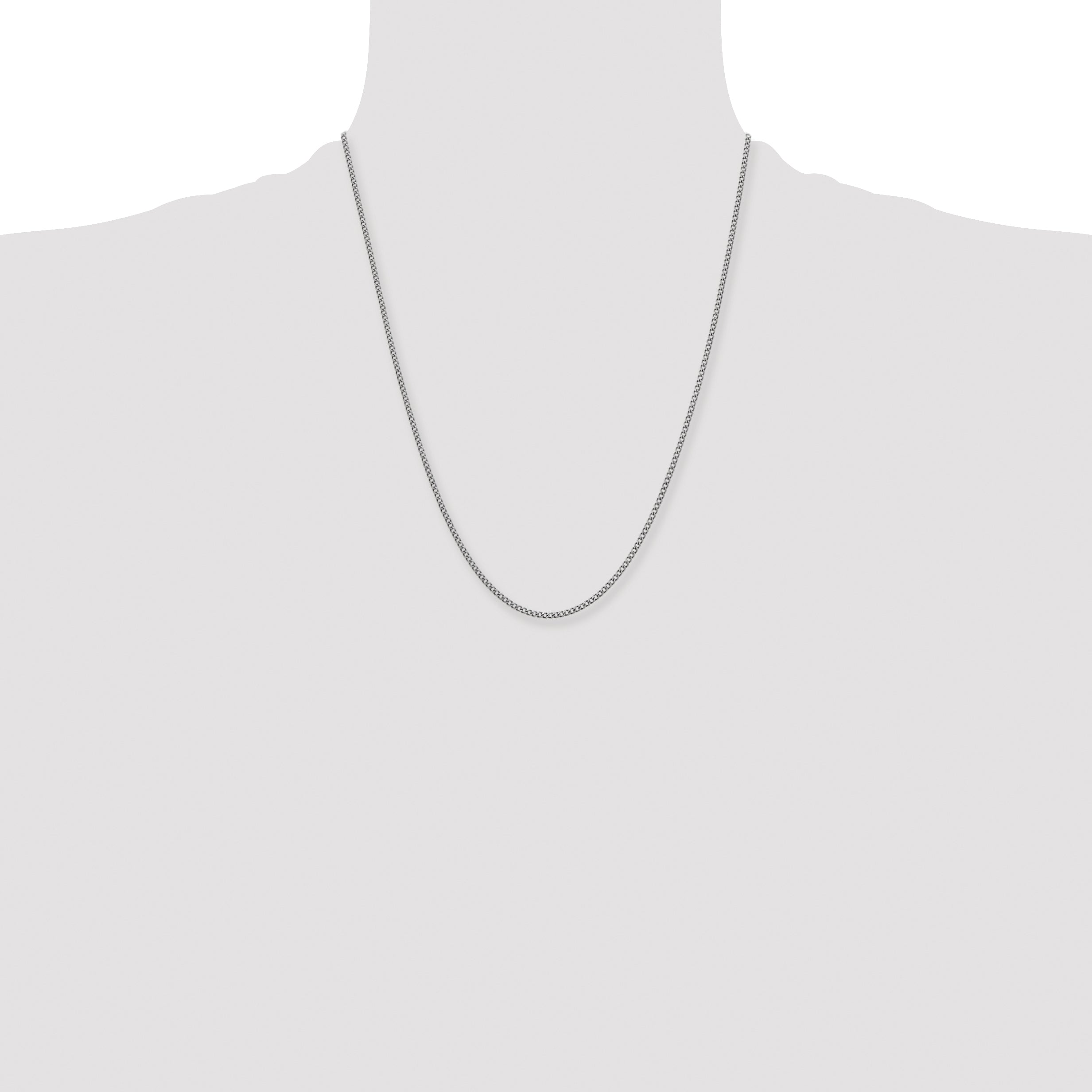 Chisel Stainless Steel Antiqued 2Mm 22 Inch Round Curb Chain