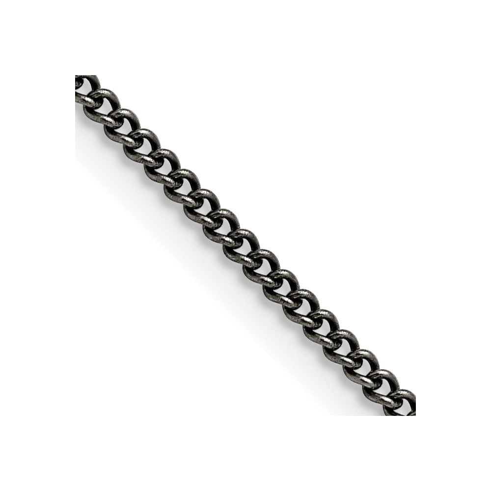 Chisel Stainless Steel Antiqued 2mm 20 inch Round Curb Chain