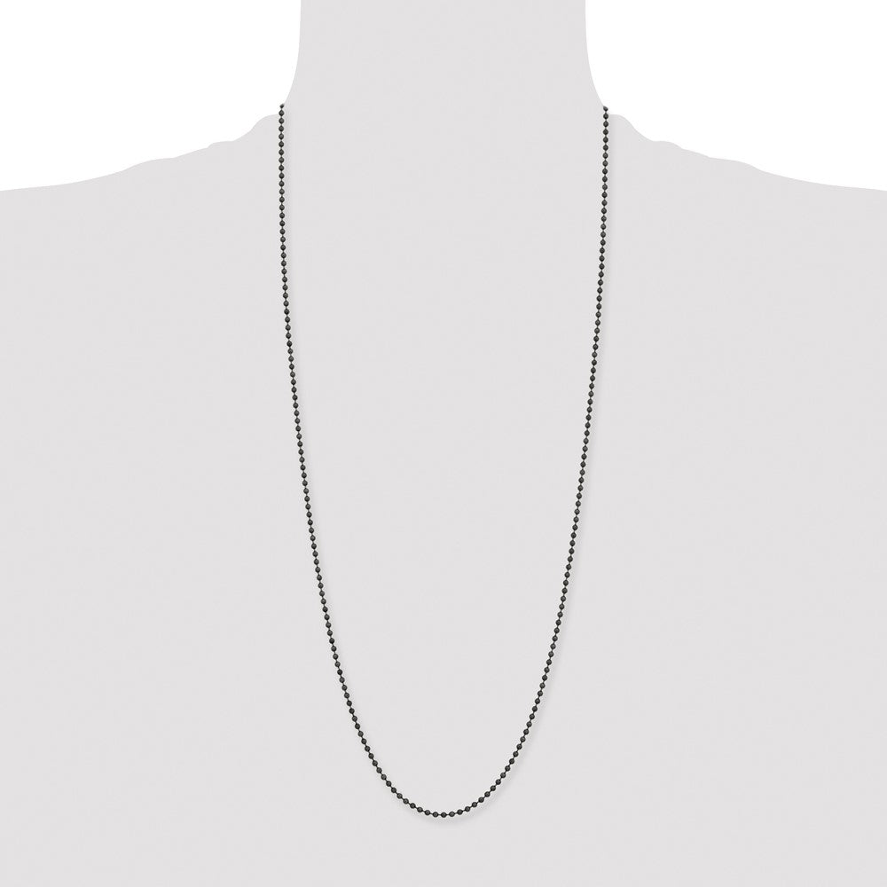 Chisel Stainless Steel Antiqued 2.4mm 30 inch Beaded Ball Chain
