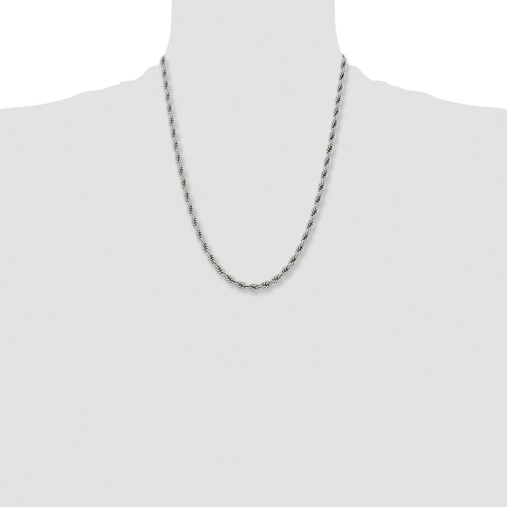 Chisel Stainless Steel Polished 6mm22 inch Rope Chain