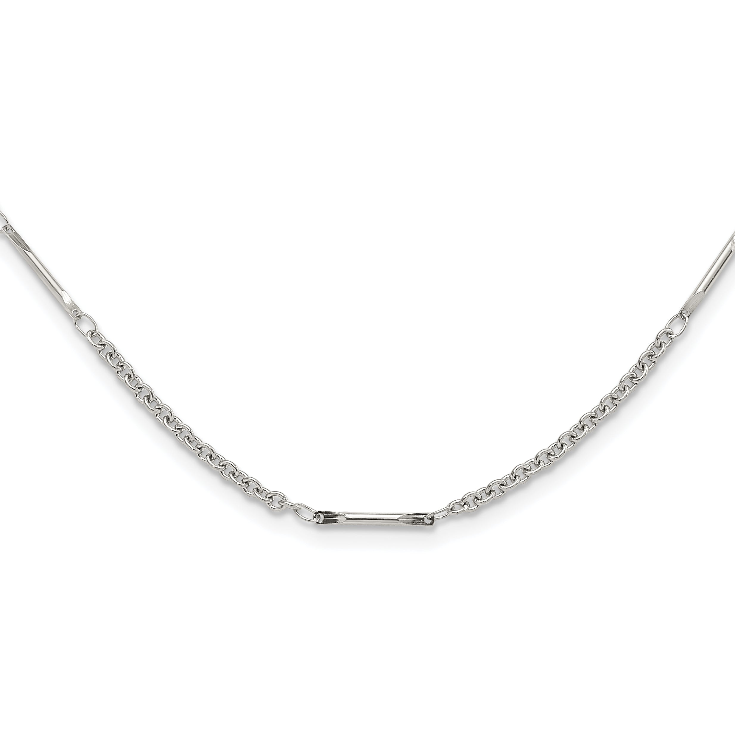 Stainless Steel Polished Fancy Link Necklace
