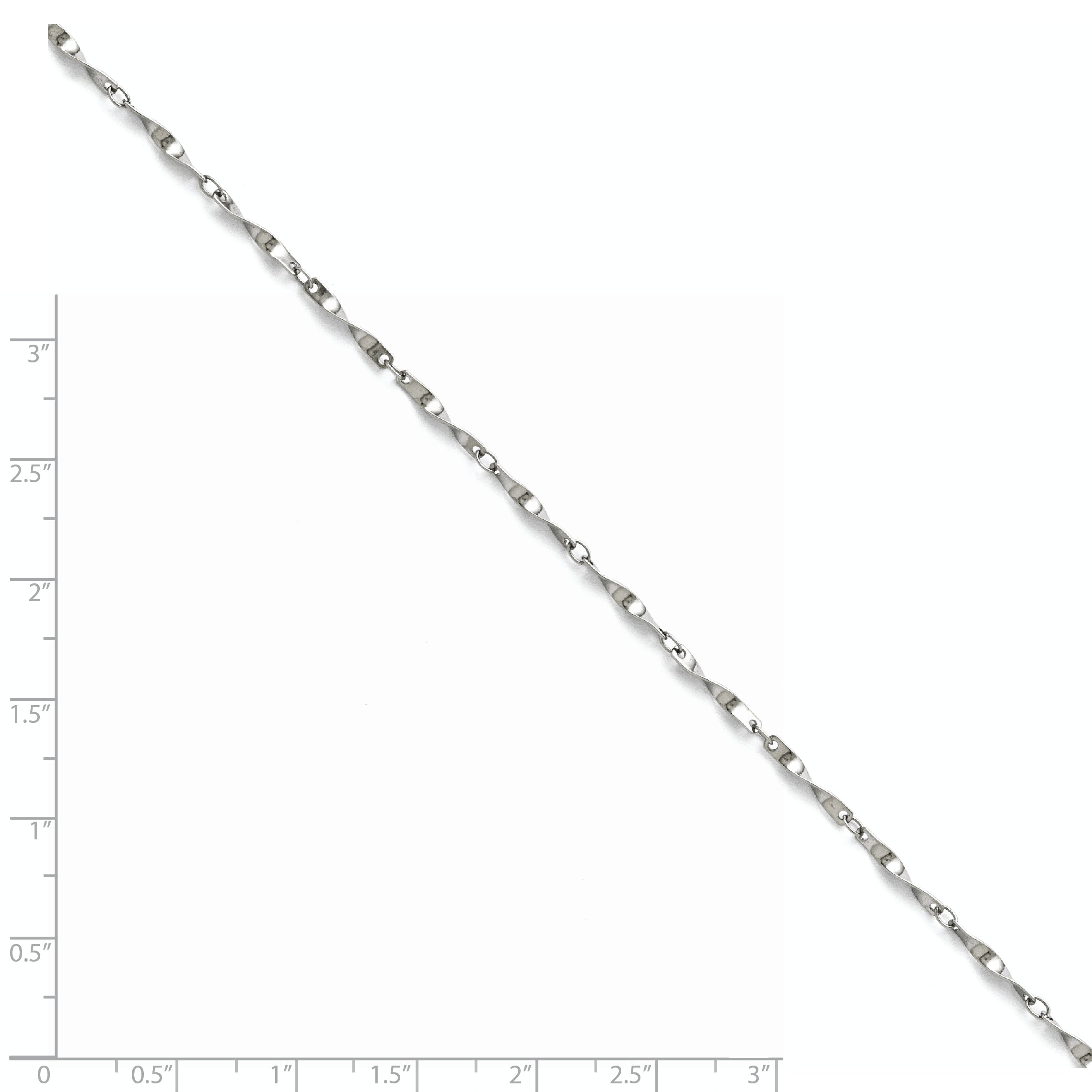 Stainless Steel Polished Fancy Link Spiral Chain