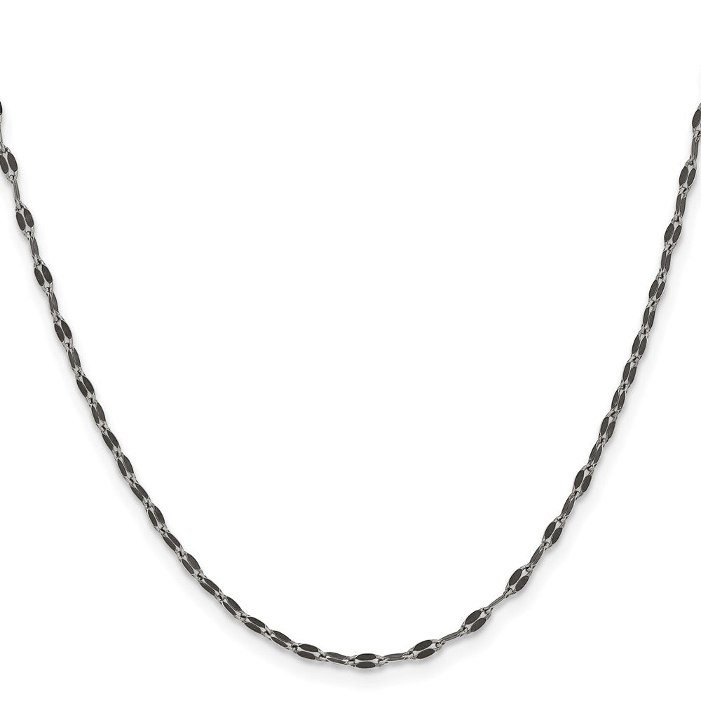 Chisel Stainless Steel Oxidized 2.5mm 22 inch Fancy Chain
