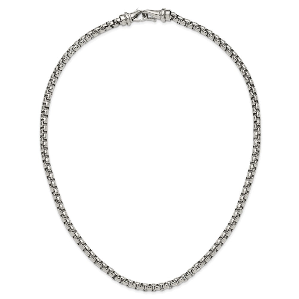 Chisel Stainless Steel Polished 24 inch Rounded Box Chain
