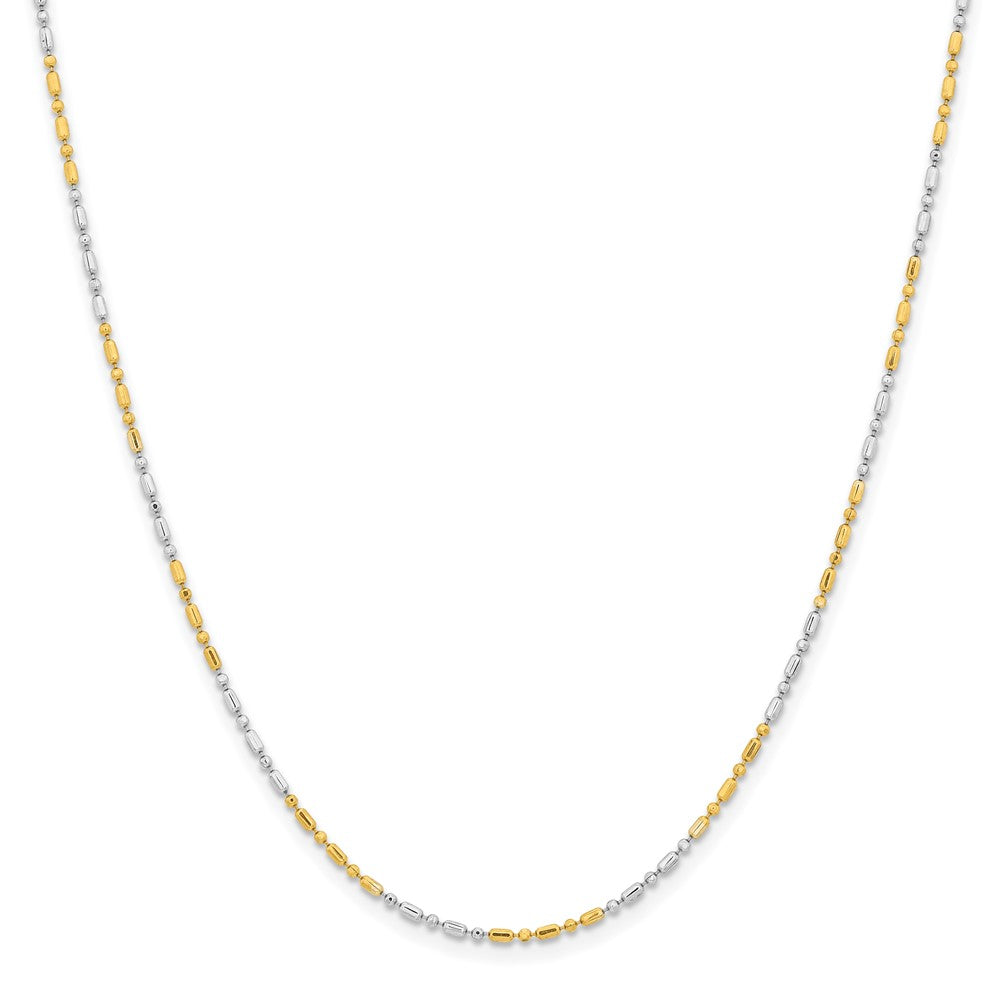 Chisel Two-tone Brass 1.2mm 24 inch Fancy Chain