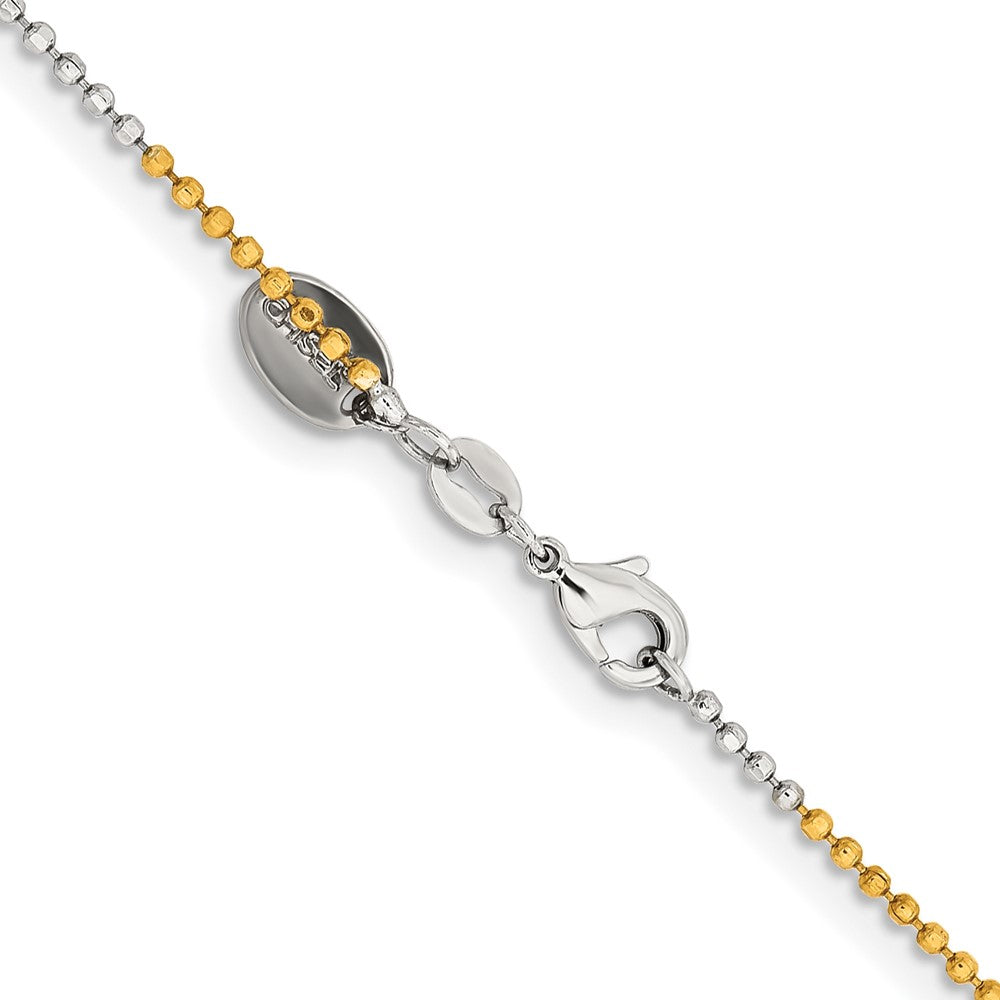 Chisel Two-tone Brass 1.5mm 24 inch Ball Chain