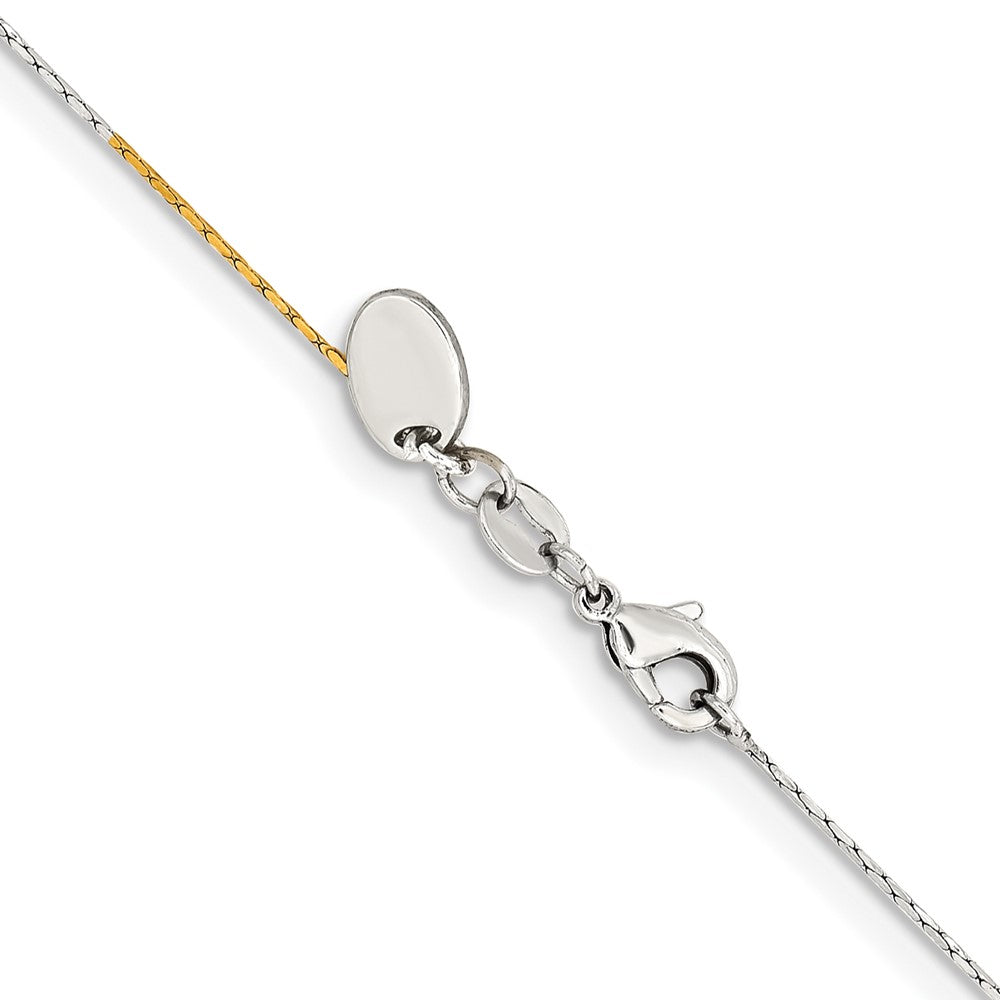 Chisel Two-tone Brass 0.85mm 24 inch Fancy Chain