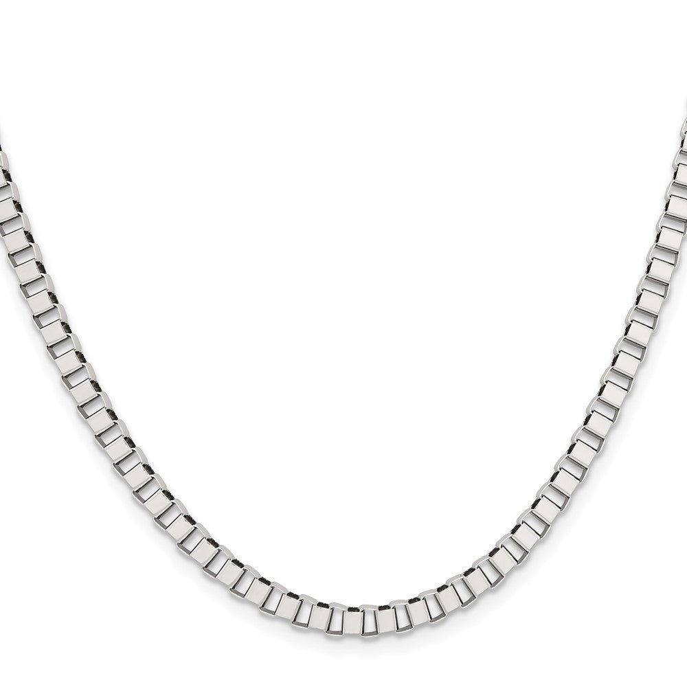 Chisel Stainless Steel Polished 4mm 22 inch Box Chain