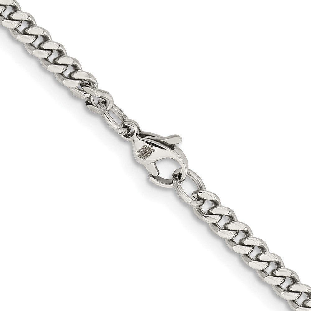 Chisel Stainless Steel Polished 4mm 30 inch Curb Chain