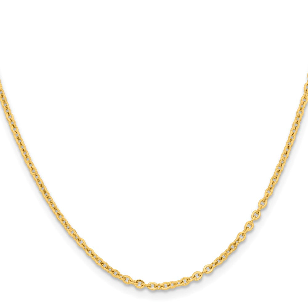Chisel Stainless Steel Polished Yellow IP-plated 2.3mm 22 inch Cable Chain