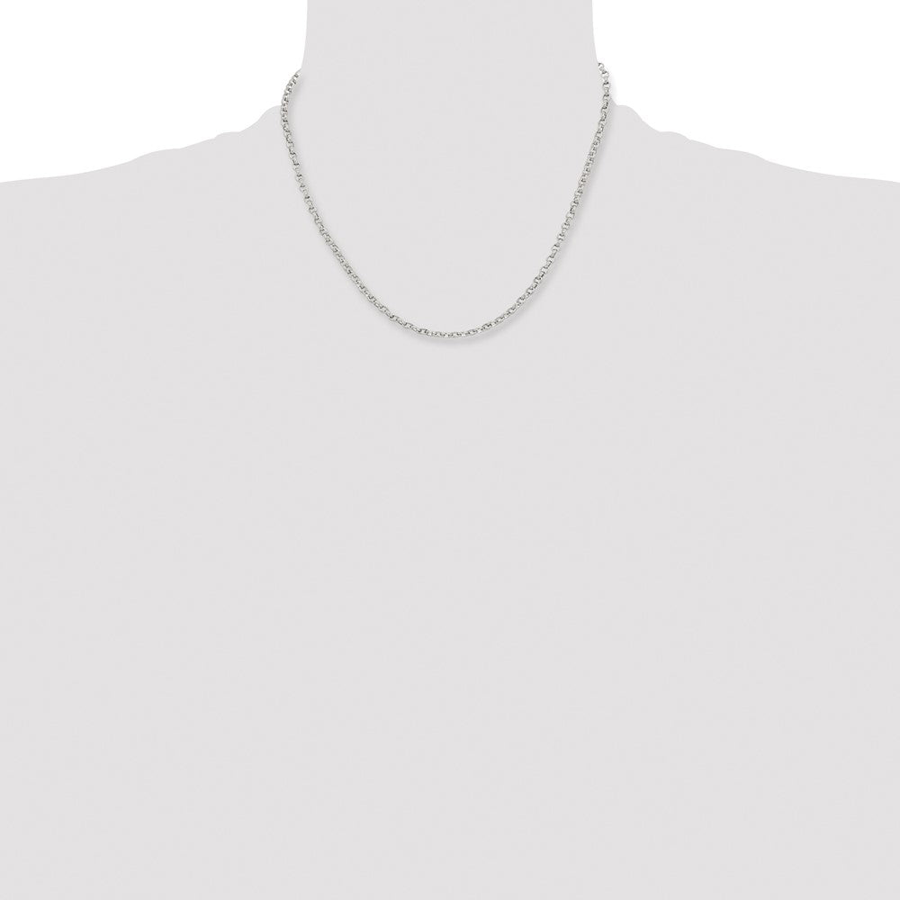 Chisel Stainless Steel Polished 3.2mm 18 inch Cable Chain