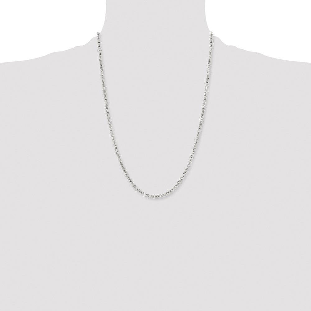 Chisel Stainless Steel Polished 3.2mm 24 inch Cable Chain