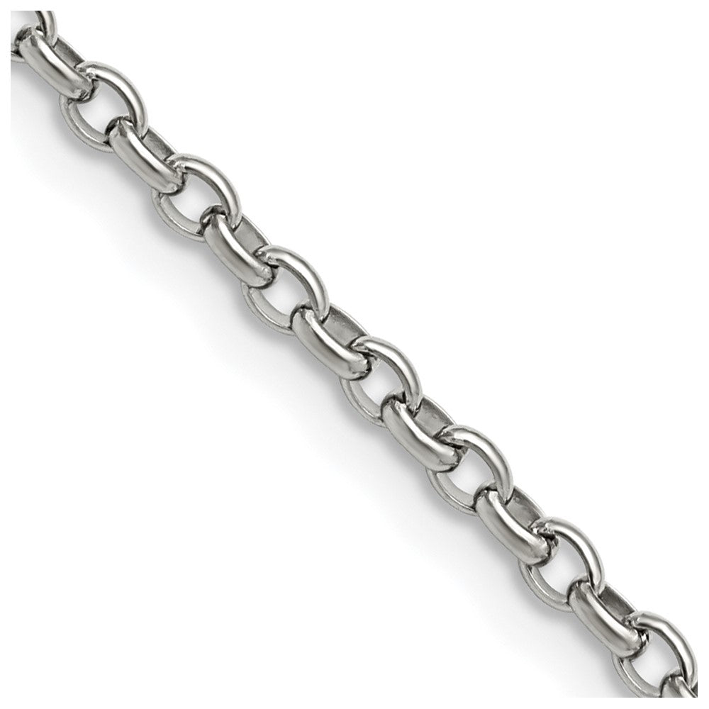 Chisel Stainless Steel Polished 3.2mm 20 inch Cable Chain