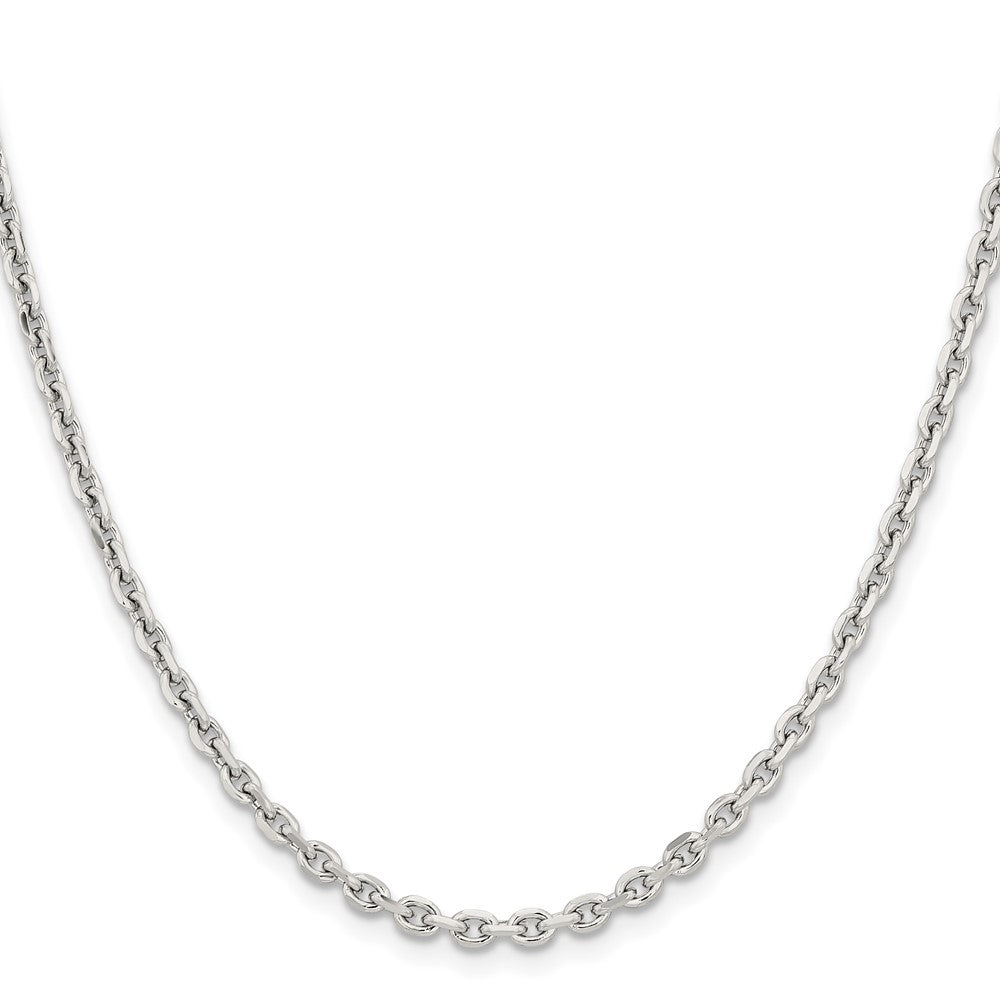 Chisel Stainless Steel Polished 3.4mm 24 inch Cable Chain