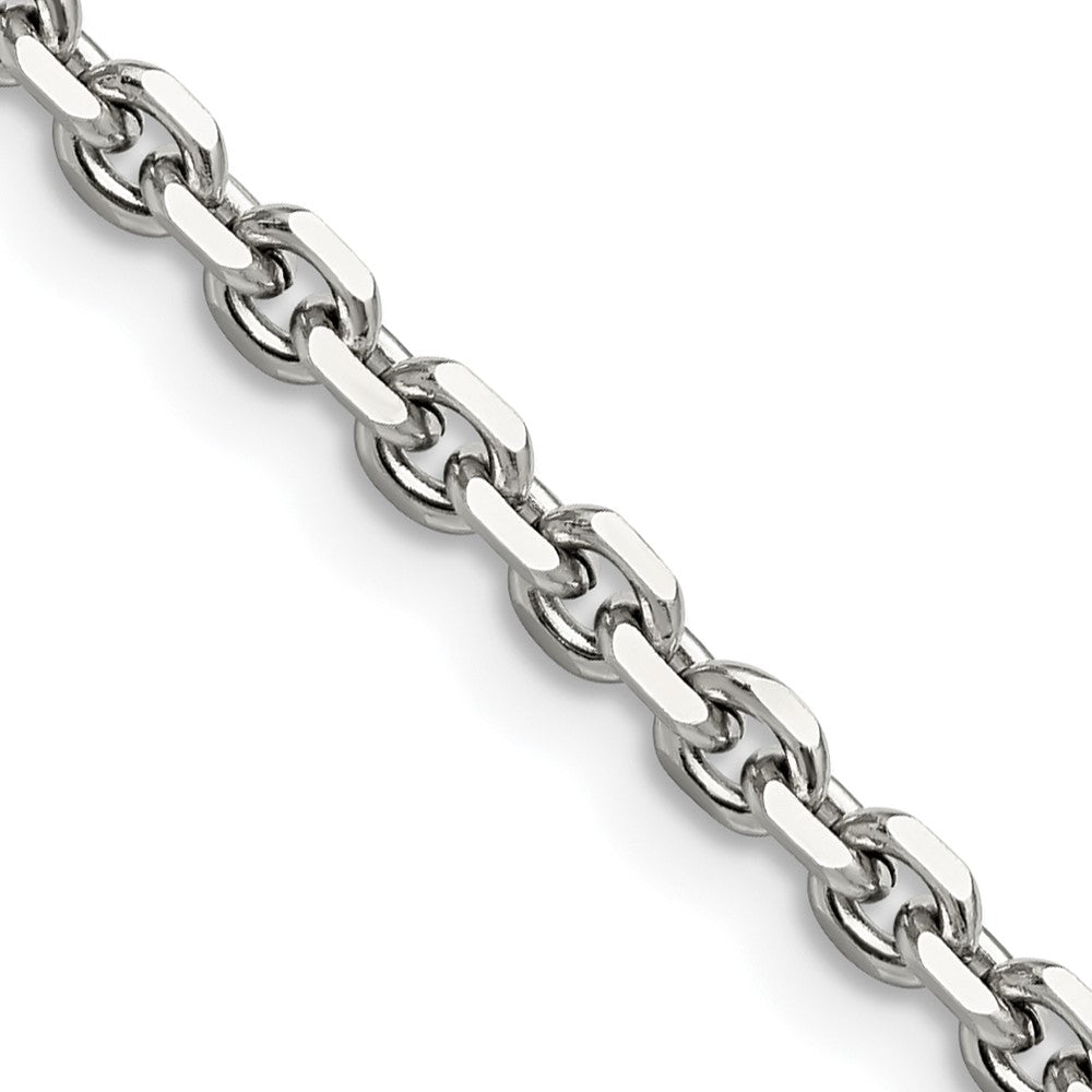 Chisel Stainless Steel Polished 4.3mm 24 inch Cable Chain
