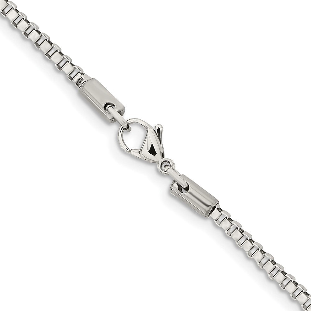 Chisel Stainless Steel Polished 2.4mm 20 inch Box Chain