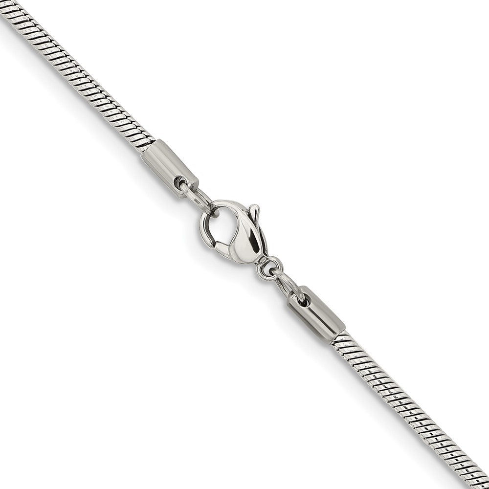 Chisel Stainless Steel Polished 2.4mm 30 inch Snake Chain