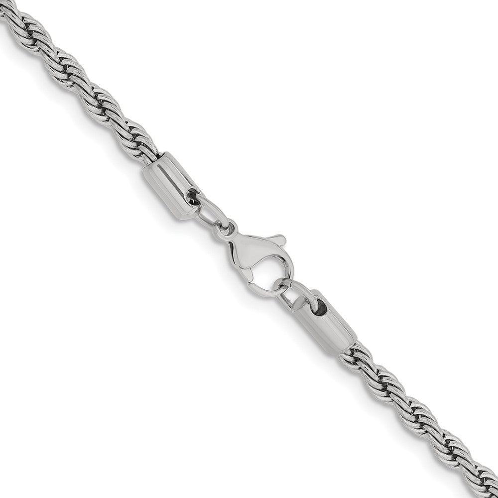 Chisel Stainless Steel Polished 4mm 30 inch Rope Chain