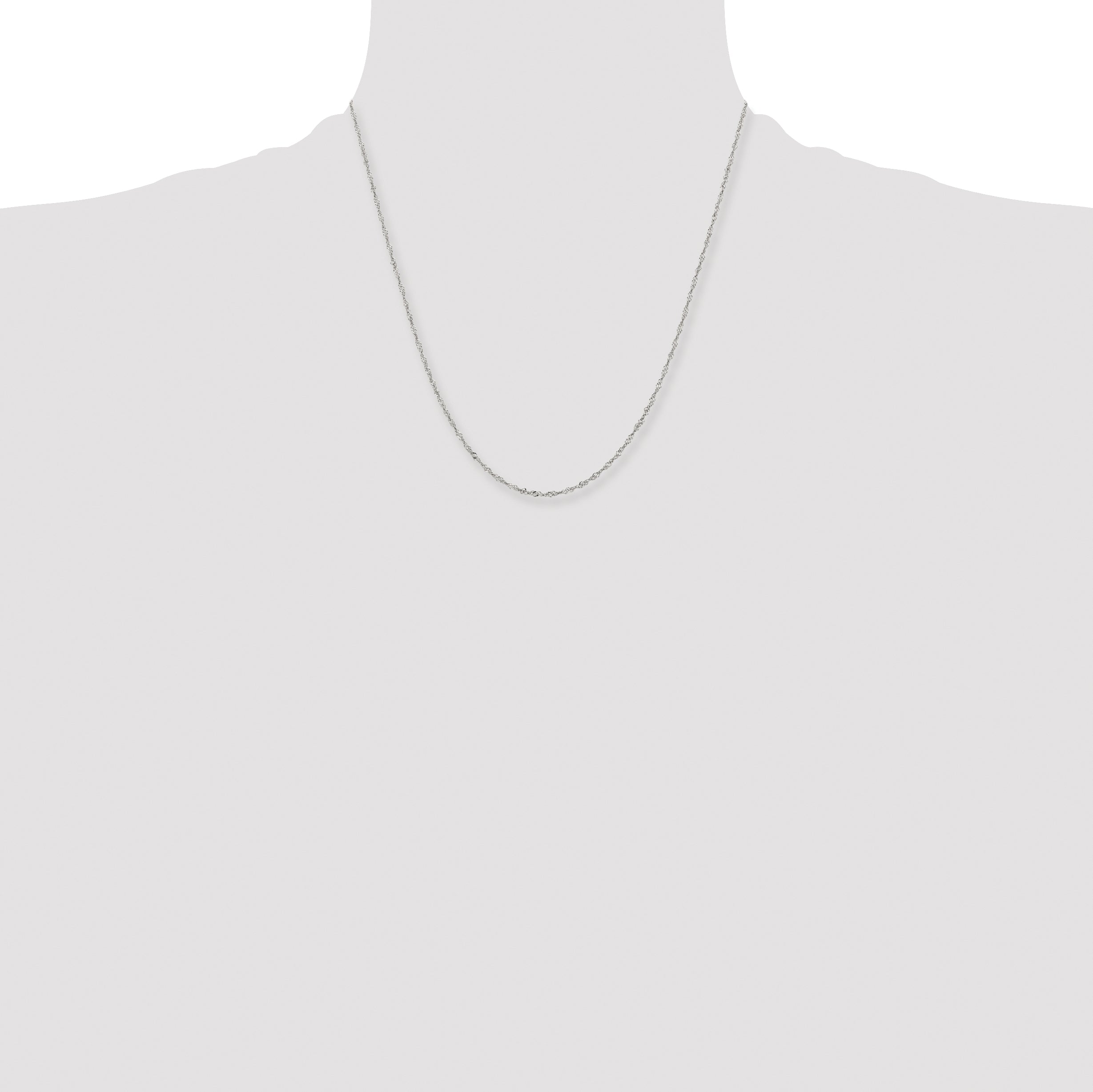 Chisel Stainless Steel Polished 2mm 20 inch Singapore Chain