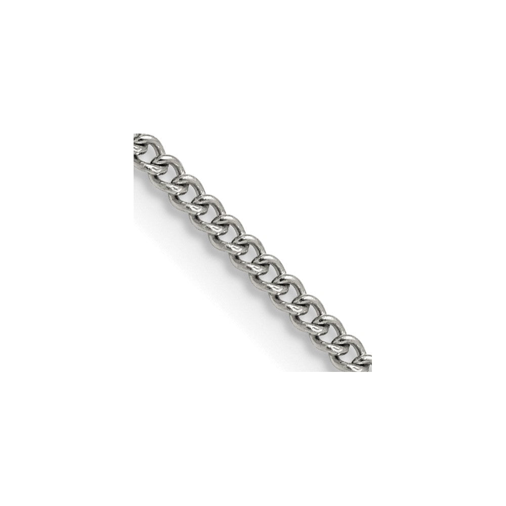 Chisel Stainless Steel Polished 2.25mm 24 inch Round Curb Chain