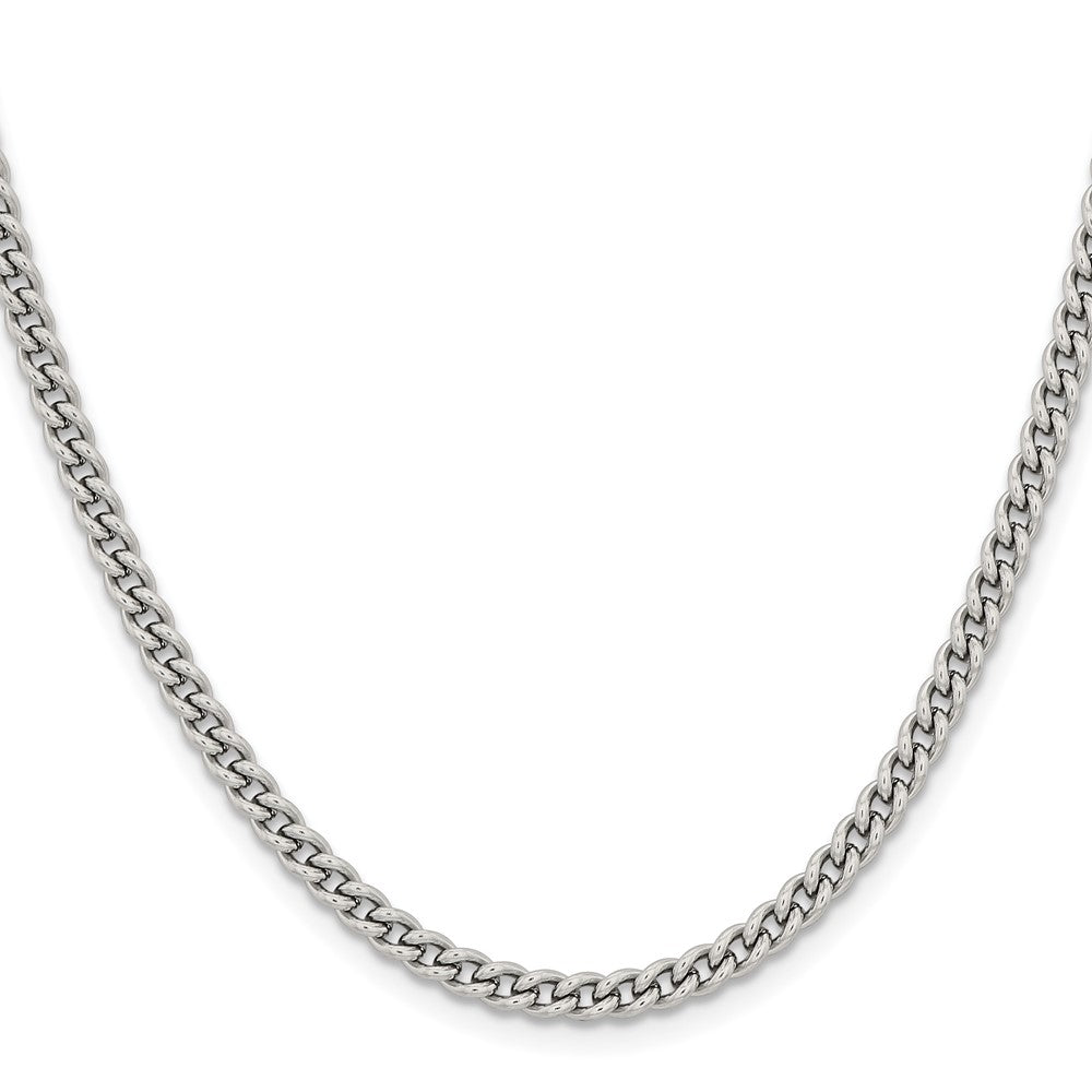 Chisel Stainless Steel Polished 4mm 22 inch Round Curb Chain