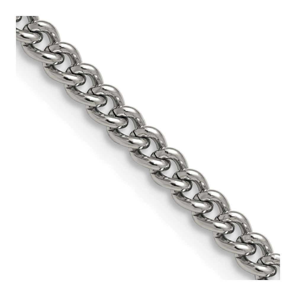 Chisel Stainless Steel Polished 4mm 30 inch Round Curb Chain