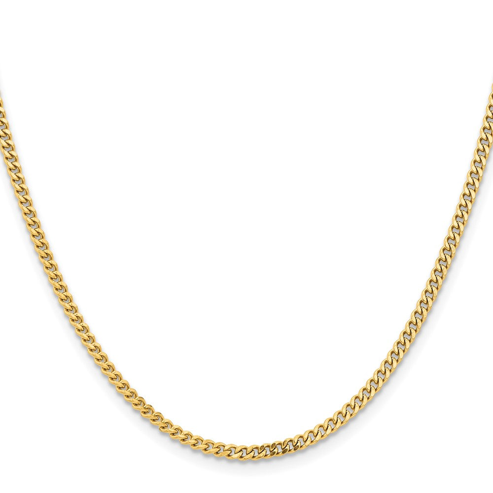 Chisel Stainless Steel Polished Yellow IP-plated 3mm 22 inch Curb Chain