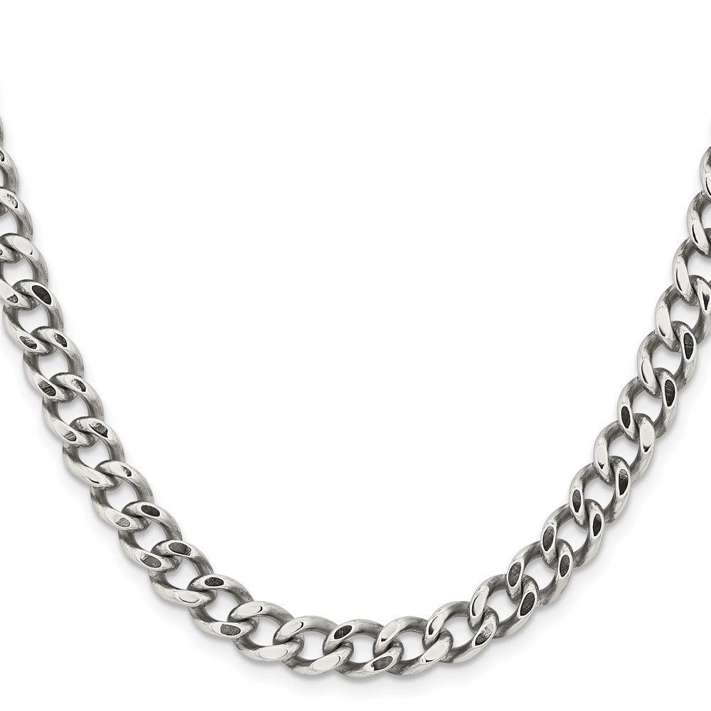 Chisel Stainless Steel Polished 7.5mm 24 inch Curb Chain