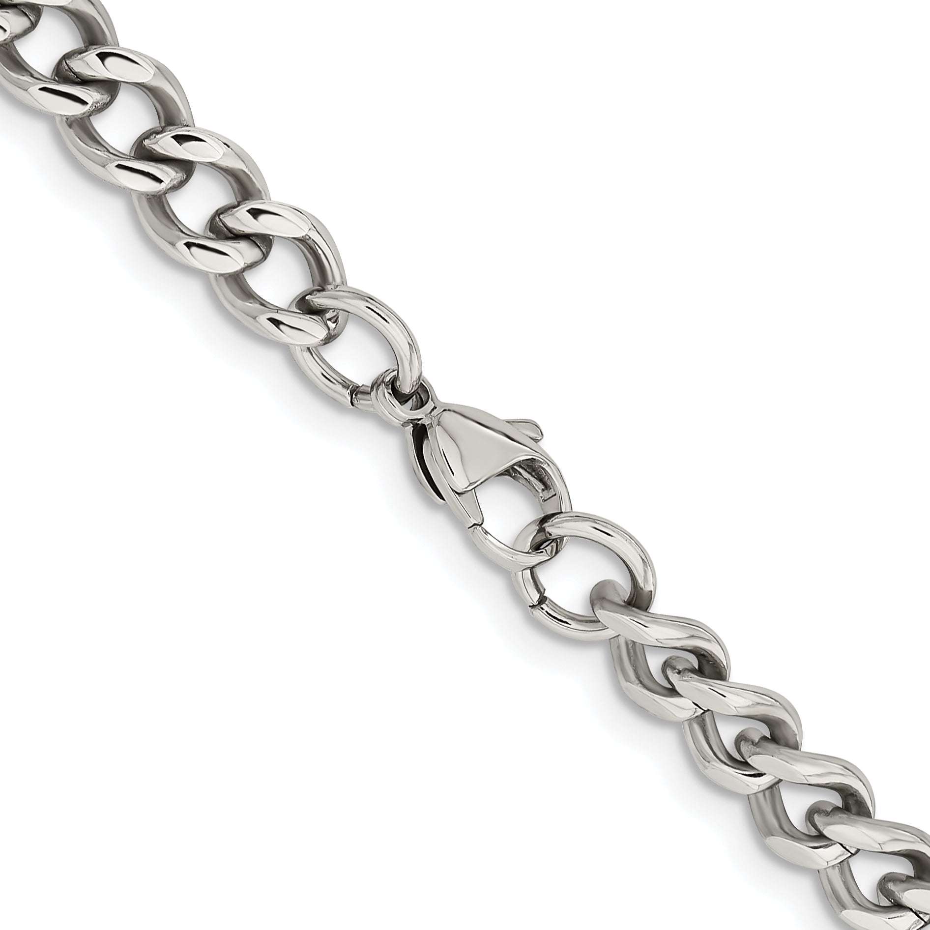 Chisel Stainless Steel Polished 7.5Mm 20 Inch Curb Chain