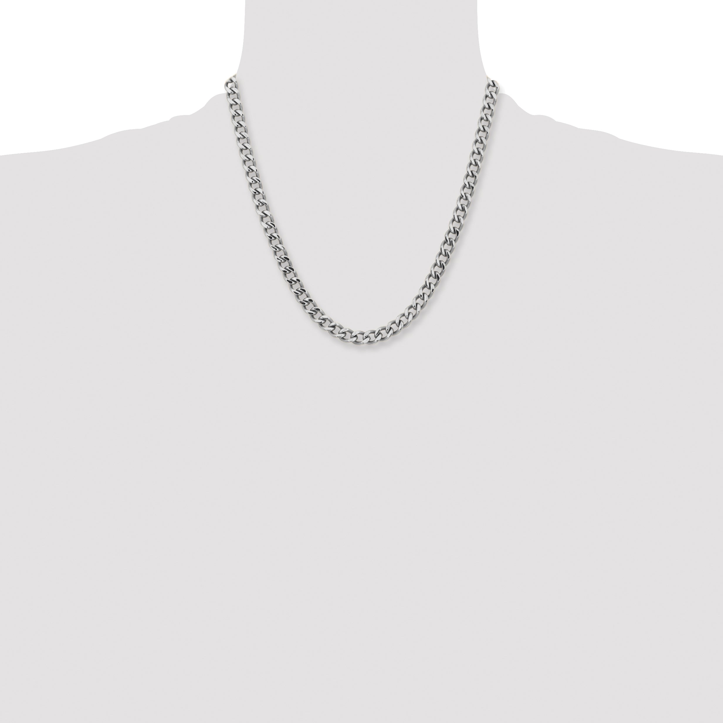 Chisel Stainless Steel Polished 7.5Mm 20 Inch Curb Chain