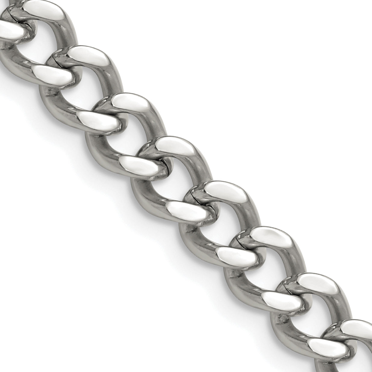 Chisel Stainless Steel Polished 7.5Mm 20 Inch Curb Chain