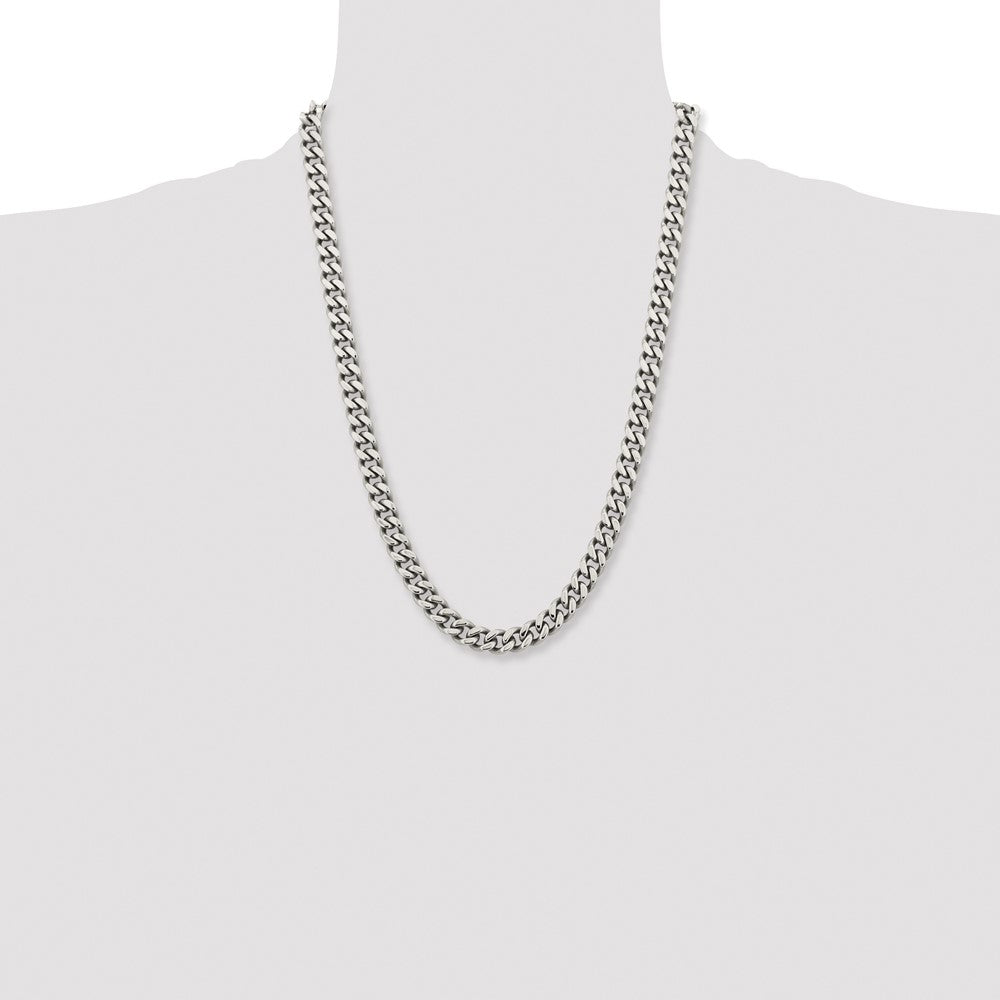 Chisel Stainless Steel Polished 9.5mm 24 inch Curb Chain