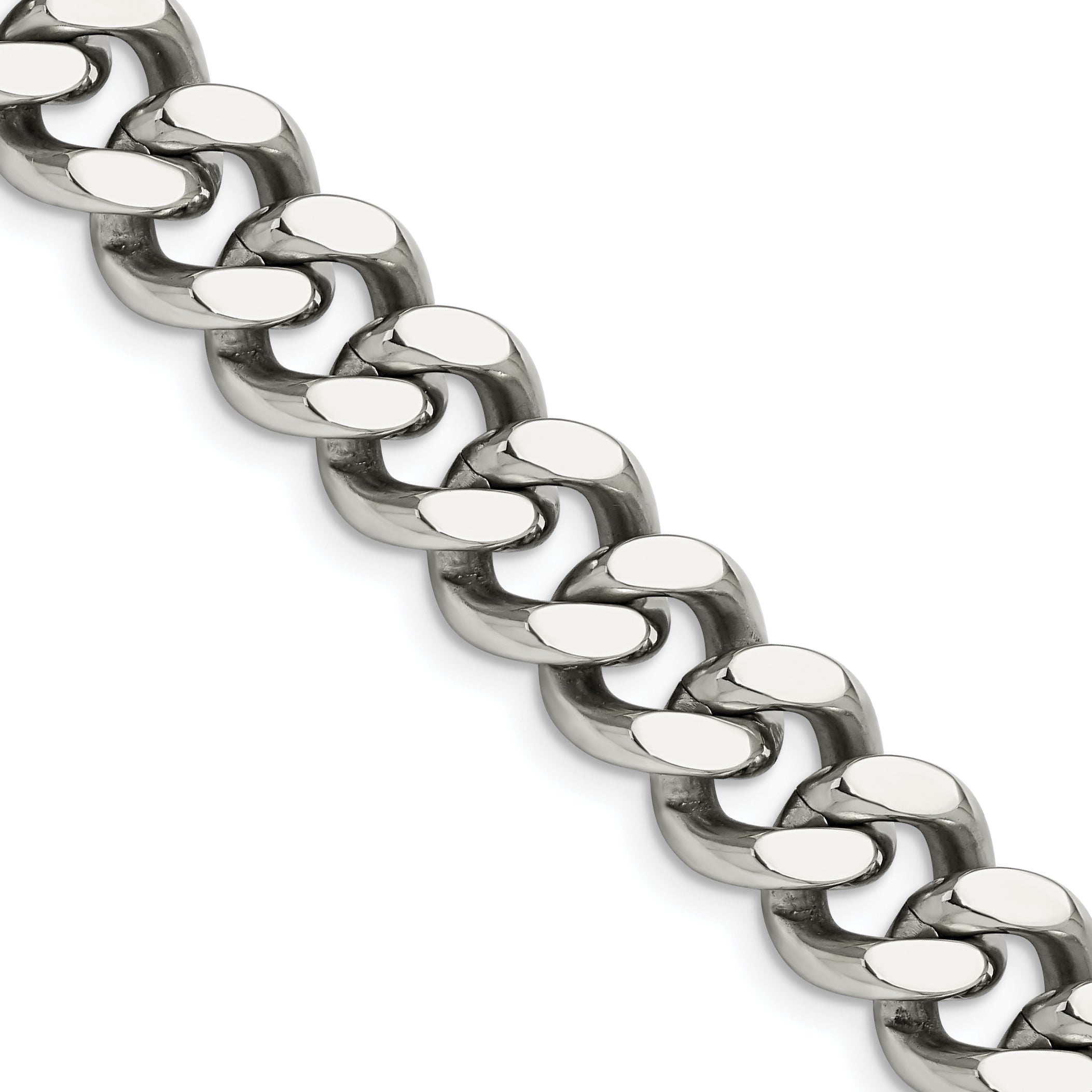 Chisel Stainless Steel Polished 13.75Mm 22.5 Inch Curb Chain