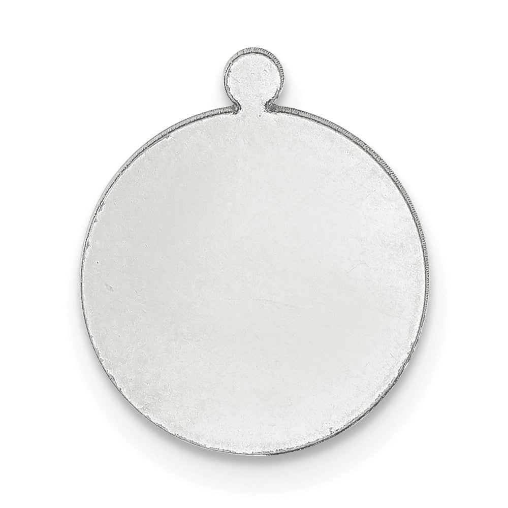 Sterling Silver Round w/Eyelet Stamping