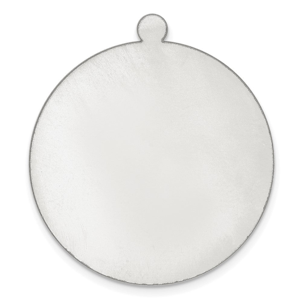 Sterling Silver Round w/Eyelet Stamping