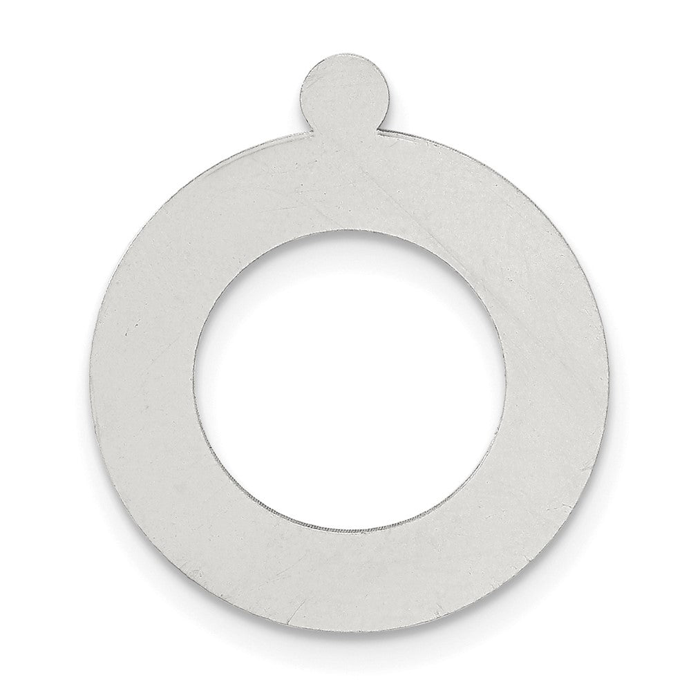 Sterling Silver Round w/Hole w/Eyelet Stamping