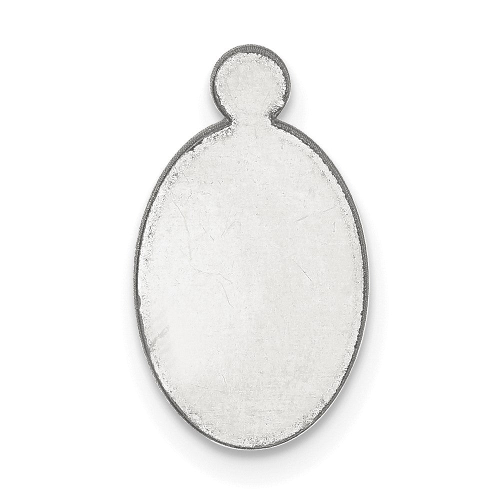 Sterling Silver Oval w/Eyelet Stamping