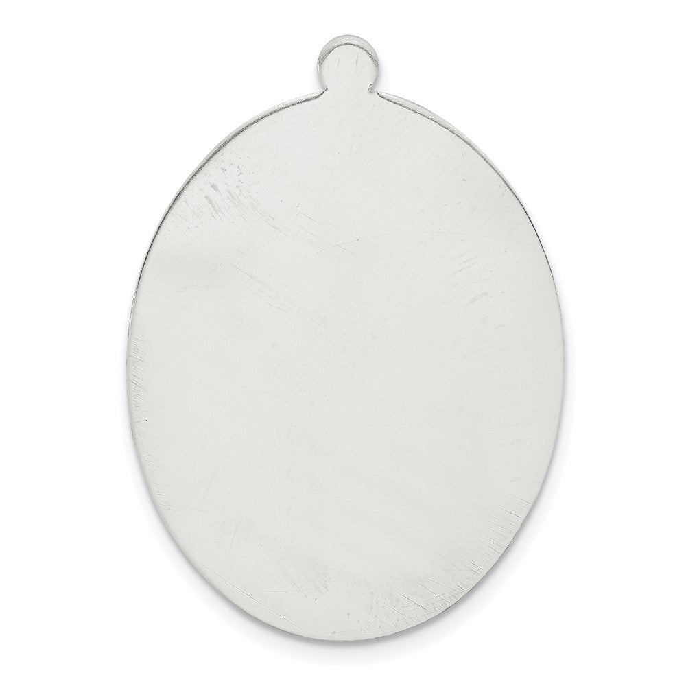 Sterling Silver Oval w/Eyelet Stamping