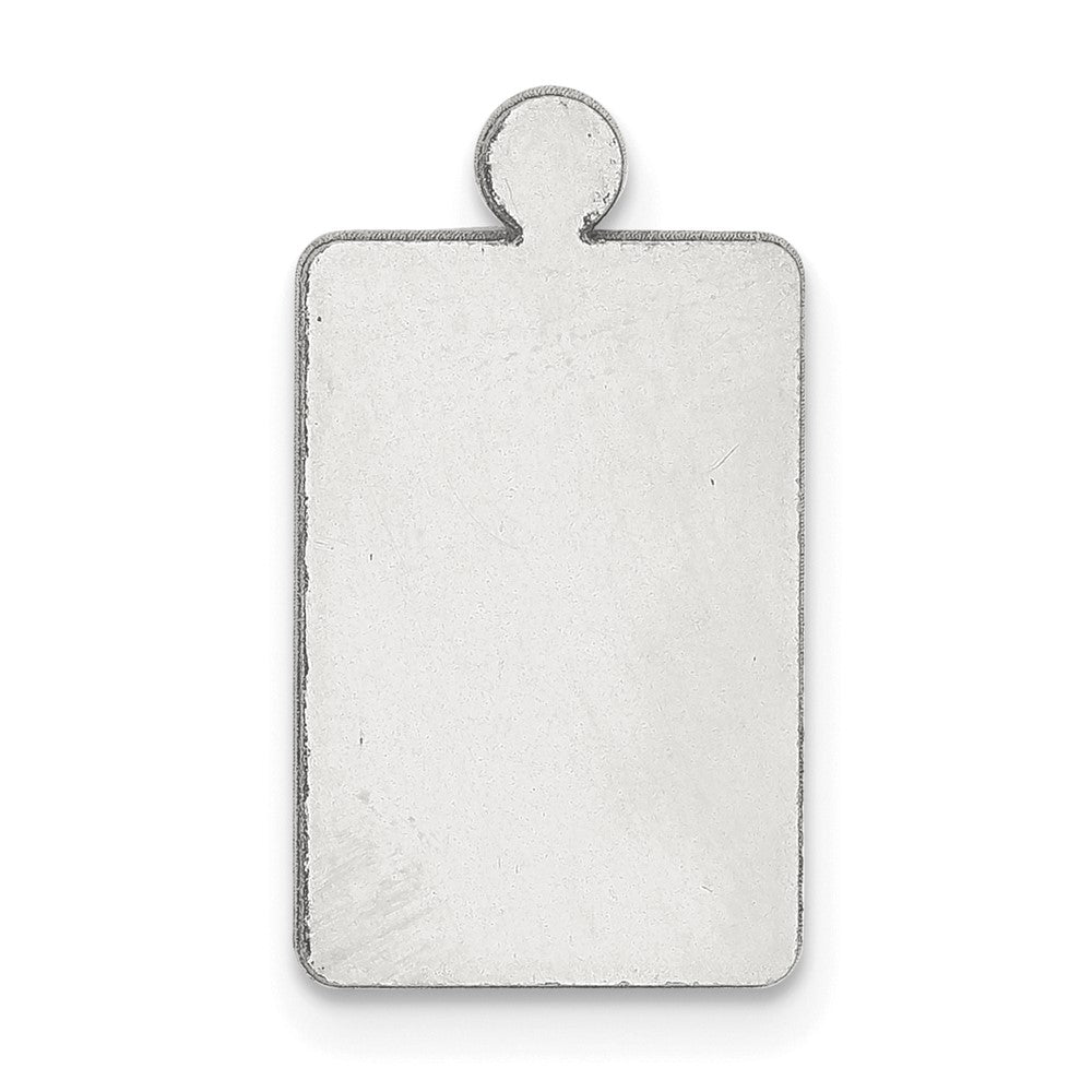 Sterling Silver Rectangle w/Eyelet Stamping