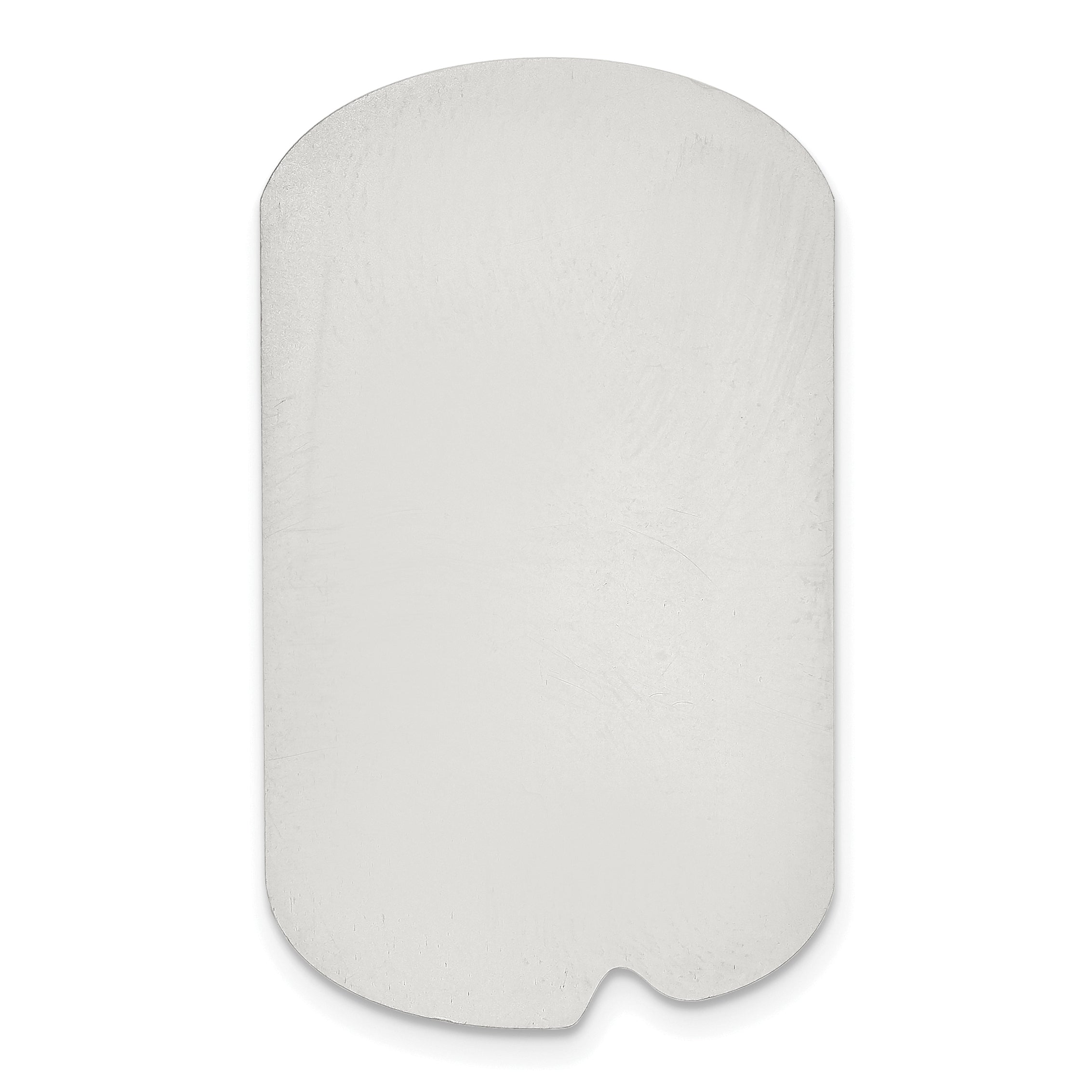 Sterling Silver Dog Tag Shape Stamping