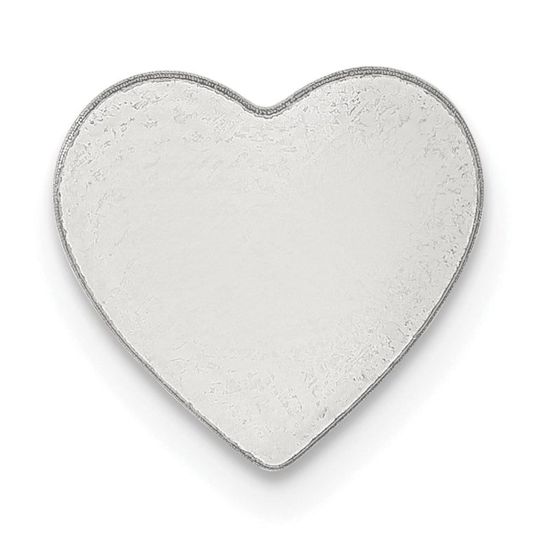 Sterling Silver Heart Shape Stamping
